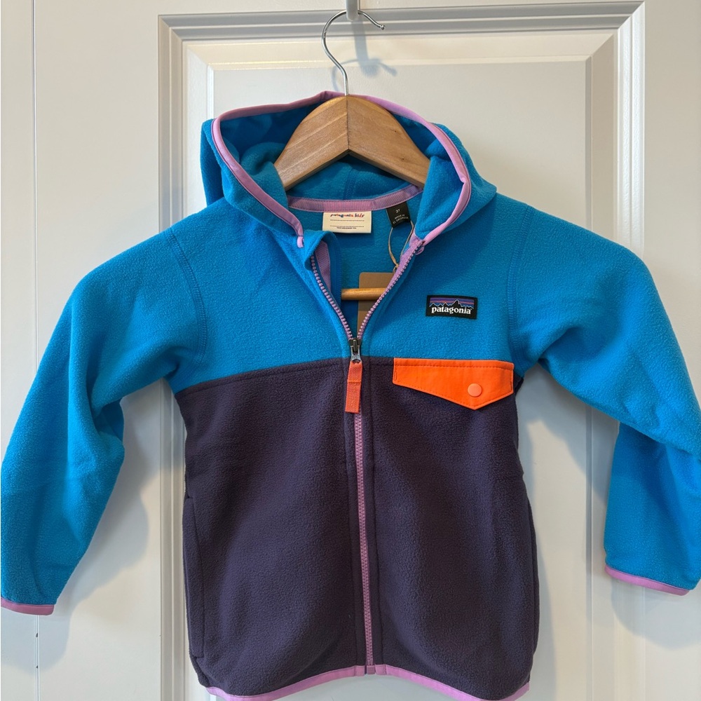 Patagonia BNWT Toddler Micro D Snap T fleece zip up